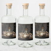 White Witch's Kitchen Museum, Witchcraft & MAGICK Likeurfles Etiket (Flessen)