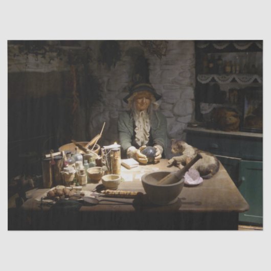 White Witch's Kitchen Museum, Witchcraft & MAGICK Tissuepapier (Voorkant)