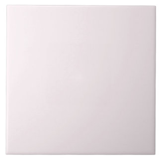 White with a touch of pink Ceramic Tile. Tegeltje