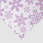 WHITE WITH PURPLE WINTER SNOWFLAKES TISSUEPAPIER (Detail)