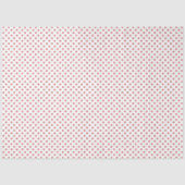 White with Red Hearts Tissue Paper Tissuepapier (Voorkant)