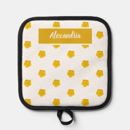 White With Yellow Wildflower Photos Custom Name Pannenlap