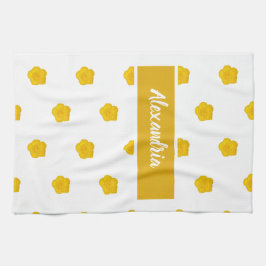 White With Yellow Wildflower Photos Custom Name Theedoek