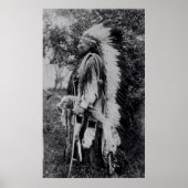 White Wolf, a Comanche Chief, c.1891-98 Poster (Voorkant)