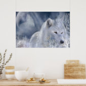 White Wolf Art Poster/Print Poster (Keuken)