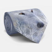 White Wolf Art Stropdas (Opgerold)