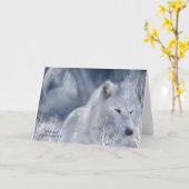 White Wolf ArtCard Kaart (Gele Bloem)
