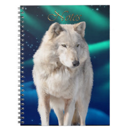 White Wolf & Aurora Wildlife-supporter Notitieboek