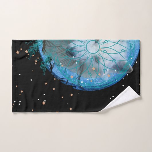 White Wolf Blue Moon Bad Handdoek (Handdoek)