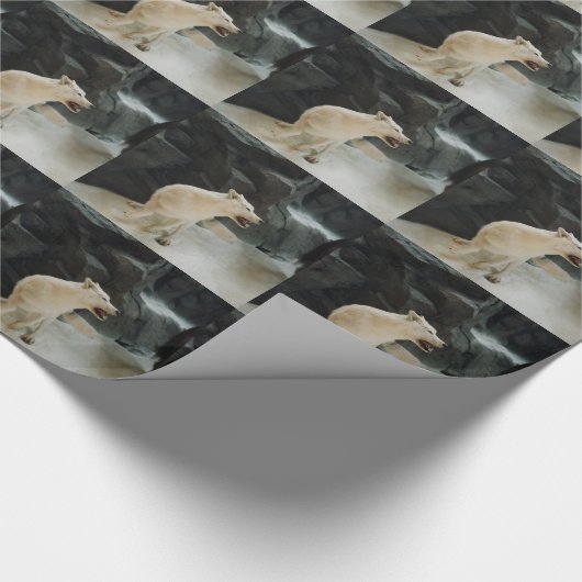 White Wolf Cadeaupapier (Hoek)