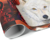 White Wolf Cadeaupapier (Rol Hoek)