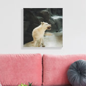 White Wolf Canvas Afdruk (Insitu (Woonkamer))