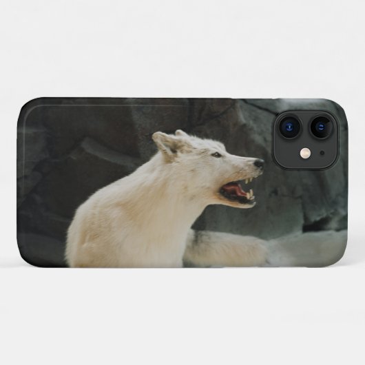 White Wolf Case-Mate iPhone Case (Achterkant (horizontaal))