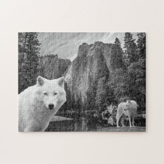 White Wolf Creek Brook Forest Landschaps Poster Legpuzzel (Horizontaal)
