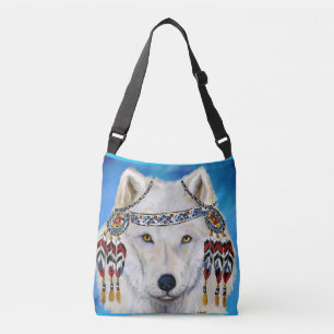 White Wolf Crossbody Tas