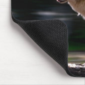 White Wolf Custom Name Wildlife Lover Muismat (Hoek)