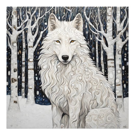 White Wolf Foto Afdruk (Voorkant)
