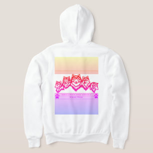 White Wolf Girl Hoodie