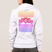 White Wolf Girl Hoodie (Achterkant)