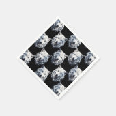 White Wolf Head Pattern Design Servet (Hoek)