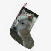 White Wolf Kleine Kerstsok (Voorkant (Hangend))