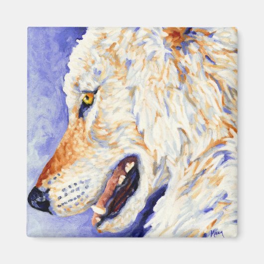 White Wolf Magneet (Voorkant)