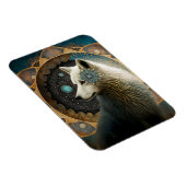 White Wolf Mandala Magneet (Rechterzijde)