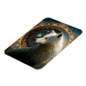 White Wolf Mandala Magneet (Linkerzijde)