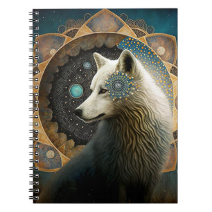 White Wolf Mandala Notitieboek