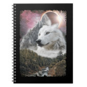 White Wolf Mountains Solar Eclipse Galaxy Notitieboek (Voorkant)