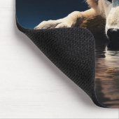 White Wolf Mousepad Muismat (Hoek)