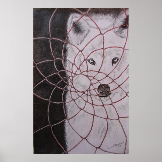 White Wolf Poster (Voorkant)