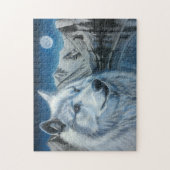 White Wolf Puzzle Legpuzzel (Verticaal)