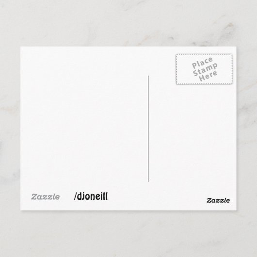 White Wolf Resting Briefkaart (Achterkant)