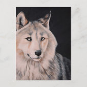 White Wolf schilderij van DiDi Briefkaart (Voorkant)