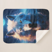 White Wolf Sherpa Blanket Deken (Voorkant (horizontaal))