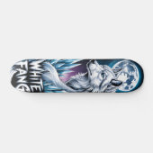 White wolf  Skateboard  (Horizontaal)