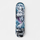 White wolf Skateboard (Voorkant)