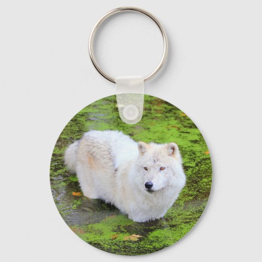 White Wolf Sleutelhanger (Voorkant)