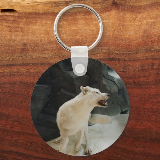 White Wolf Sleutelhanger (Voorkant)