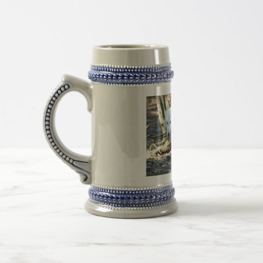 White Wolf Stein Bierpul (Links)