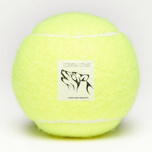 White Wolf Tennisballen (Voorkant)
