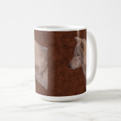 White Wolf Wildlife Foto Art Drinkware Koffiemok (Voorkant rechts)