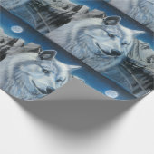 White Wolf Wrapping Paper Cadeaupapier (Hoek)