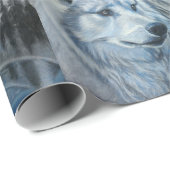 White Wolf Wrapping Paper Cadeaupapier (Rol Hoek)