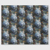 White Wolf Wrapping Paper Cadeaupapier (Vlak)