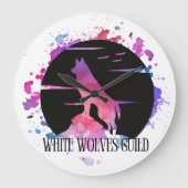 White Wolves Guild Clock Grote Klok (Voorkant)
