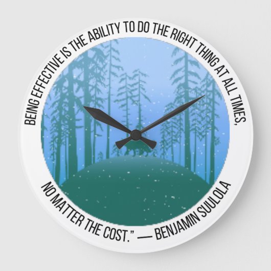 White Wolves Guild Clock Grote Klok (Voorkant)