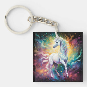 White Wonder: De Spectrale Witte Eenhoorn Sleutelhanger