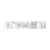 White Wood Rustic Farmhouse Country Weddenschap Uitnodigingen Wikkel (Vlak)